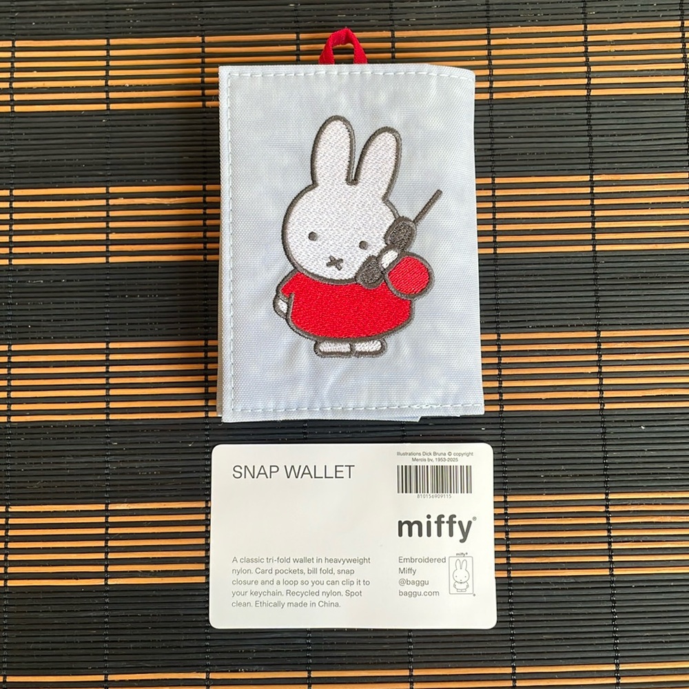 BAGGU x Miffy Snap Wallet